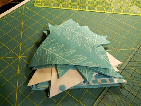 I also worked from the bottom up. Snug Harbor Quilts: Turquoise Triangle Quilt