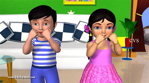 Learn Body Parts Song 3d Animation English Nursery Rhyme