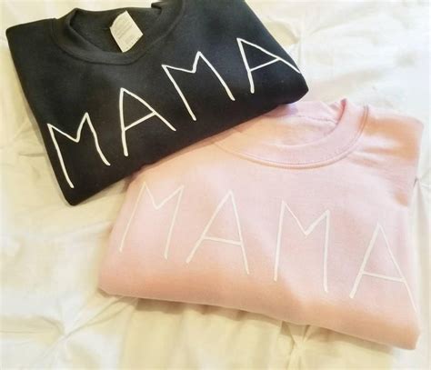 Original Set Mama Mini Matching Sweatshirt Mommy Etsy Mama And Mini Matching Sweatshirts