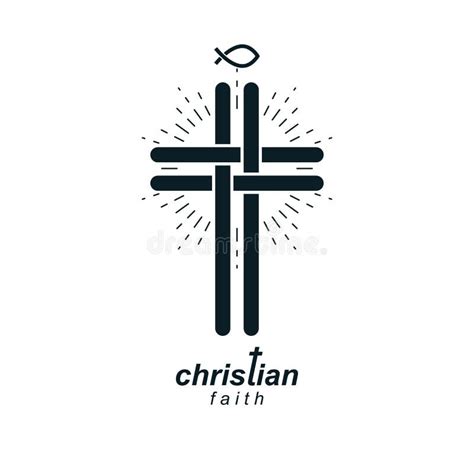 Christianity Cross True Belief In Jesus Vector Symbol Christian Stock