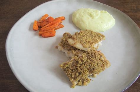 Pistachio Crusted Baked Turbot Recipe Marco S Kitchen