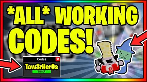 Real roblox codes may 2020 tower heroes codes in 2020 roblox codes roblox coding from our roblox tower heroes codes wiki has the latest list of working op code. ALL WORKING CODES IN TOWER HEROES || Roblox - YouTube