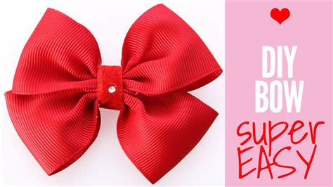 How To Make A Bow Out Of Ribbon Diy Hair Bows Hair Accessories Easy