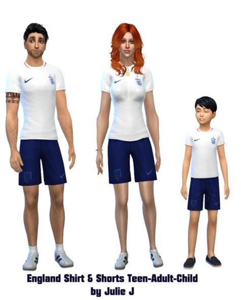 England Soccer Shirt Soccer Shirts Sims 4 Shirts