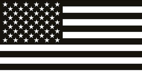 Waving American Flag Svg Black And White
