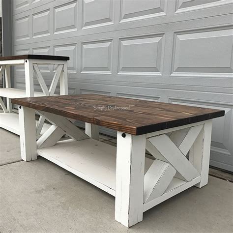 Check out the free plans here on handmade haven. Chunky Farmhouse Coffee Table | Woodworking table plans ...