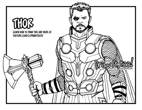 In this film from 2012, many super heroes are brought together to save the planet. Thor Avengers Drawing at PaintingValley.com | Explore ...
