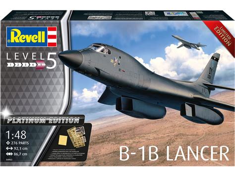 Revell 148 Usaf B 1b Lancer Platinum Edition Jet Bomber Kit 04963