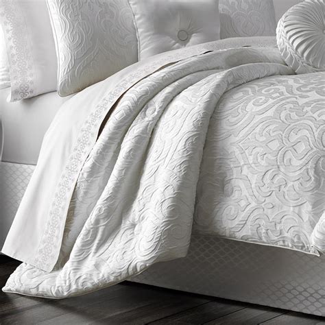 Astoria White 4 Piece Comforter Set By J Queen Latest Bedding