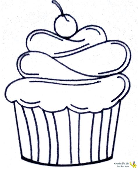 How To Draw A Cupcake Step By Step Tutorial Drawing For Kids