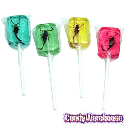 Scorpion Suckers 4 Piece Bag Gross Candy Penny Candy Suckers