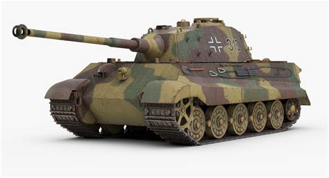 Ww2 German Tiger 2 Tank 3D Model TurboSquid 1231505