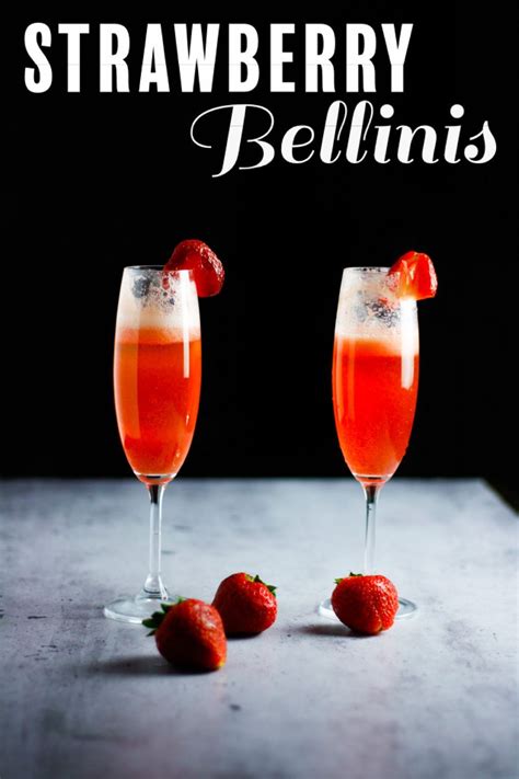 Easy Strawberry Bellini With Prosecco The Littlest Crumb Recipe Delicious Drink Recipes