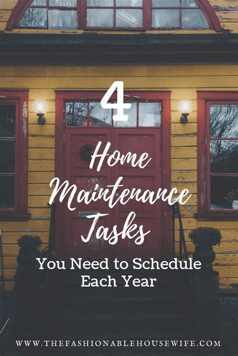 4 Home Maintenance Tasks You Need To Schedule Each Year The