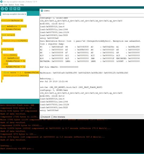 Debugging Arduino Errors With The Esp8266 Exception Decoder