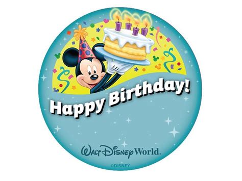 Mickey Birthday Disneyland Birthday Disney Birthday Birthday Badge