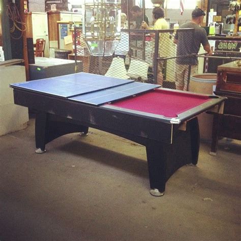 Sportcraft Brand Pool Table With Ping Pong Table Top Decent Condition