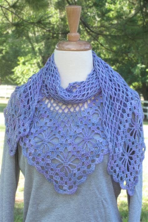Tropical Breeze Shawl Crochet Pattern Etsy