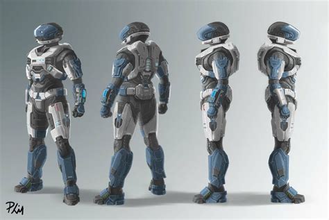 Spartan Mkv Turnaround Unequiped By Philorion7 On Deviantart Halo