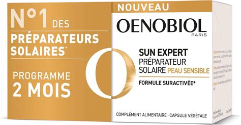 Oenobiol Sun Expert Préparateur Solaire Peau Sensible Protection