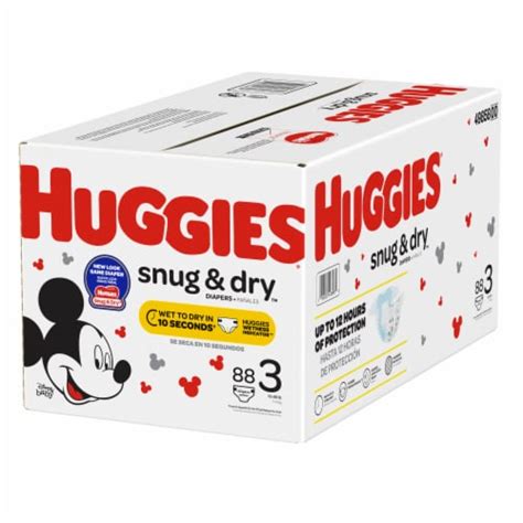 Huggies Snug And Dry Size 3 Baby Diapers 88 Ct Frys Food Stores