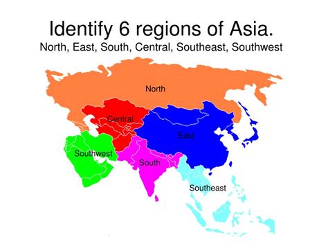 Ppt Asian Regions Southwest South Southeast East North Central