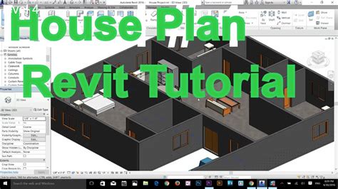 Autodesk Revit Complete House Plan Tutorial Part 1 Youtube