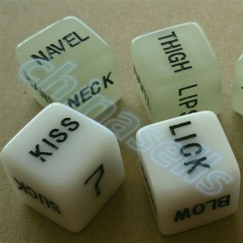 50pairs Noctilucent Sexy Couple Dice 16mm Luminous Fun Board Game Sexy Erotic Lovers Dice Bar