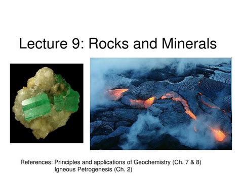 Ppt Lecture 9 Rocks And Minerals Powerpoint Presentation Free