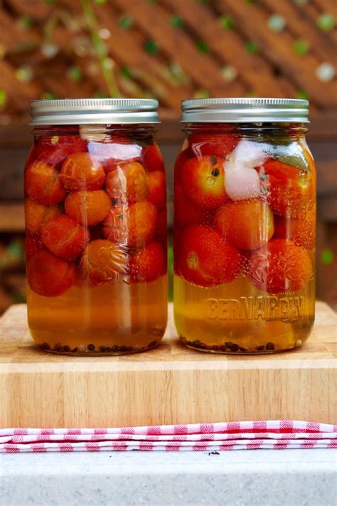 Canned Cherry Tomatoes In Sweet And Sour Pickling Brine Taste Of Artisan
