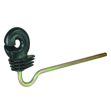 Ask a quick quote now! Field Guardian Wood Post - 8 in. Screw in Ring Insulator - Polyrope - Black-650302 - The Home Depot
