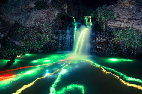 Rainbow Waterfalls On Beach Picture 2 Wallpapers Hd Desktop And