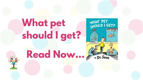 What Pet Should I Get Dr Seuss Bedtime Stories For Kids