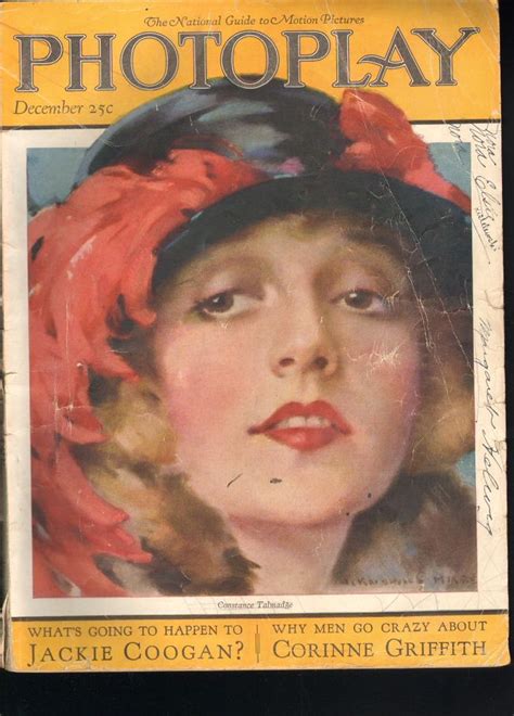 Photoplay 1923 12 Magazine Cover Illustration Vintage Magazines