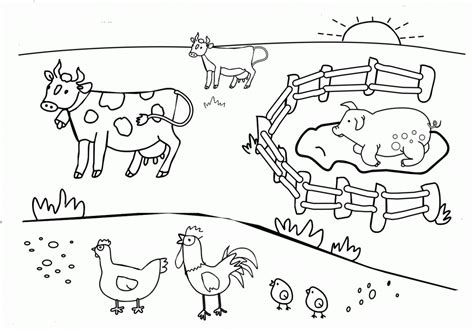 Printable Farm Animal Coloring Sheets Coloring Pages