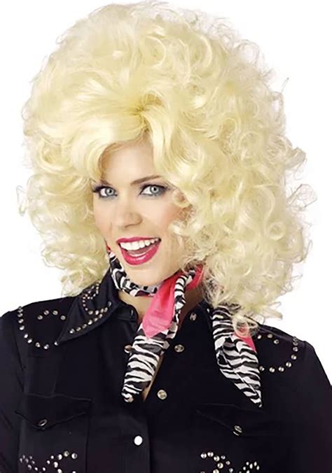 80s Country Western Singer Wig Blonde Dolly Parton Wig