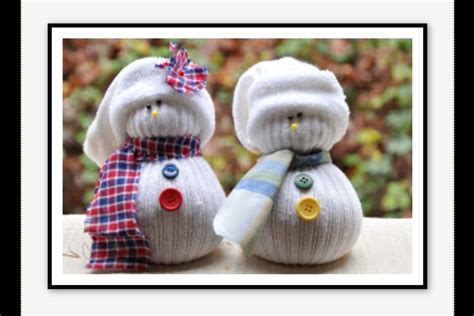 Cute Easy Diy Craft Sock Snowmen Christmas Crafts Sock Snowman Craft