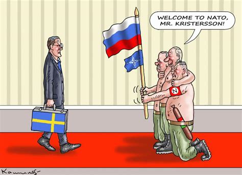 Swedens Accession To Nato Cartoon Movement