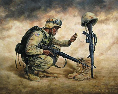 God Bless Our Troops Painting By Dan Nance Fine Art America