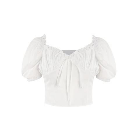 Korean Fashion 2018 Summer Tops For Women White Crop Top Sexy Puff Sleeve Blouse Women Shirts