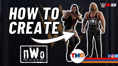 How To Create Scott Hall Kevin Nash NWO White Black Attire WWE 2K22