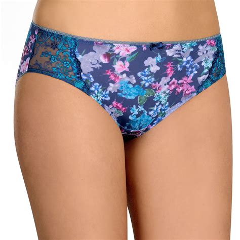 Leila Blue Flower Print Hipster Panties Vivianne S Boutique