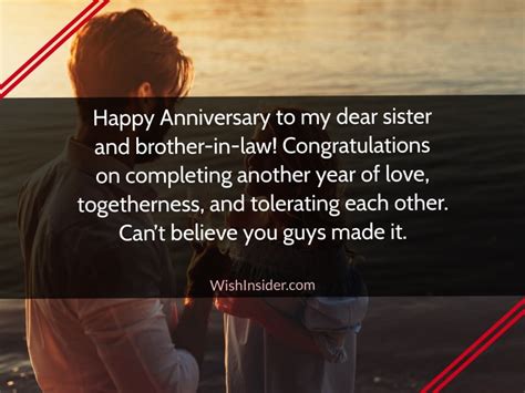 40 Happy Anniversary Quotes For Sister And Brother In Law Wish Insider
