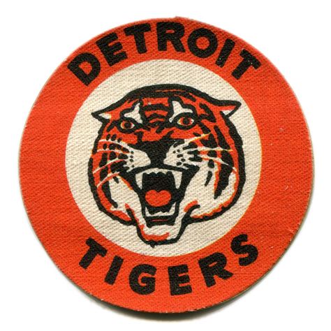 1955 Detroit Tigers Mlb Baseball Post Cereal Vintage Team Logo Patch