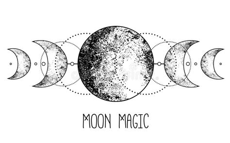 Triple Moon Pagan Wicca Moon Goddess Symbol Three Faced Goddess