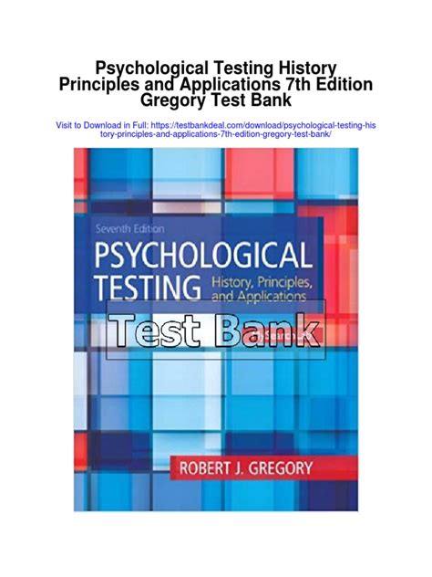 Psychological Testing History Principles And Applications 7th Edition
