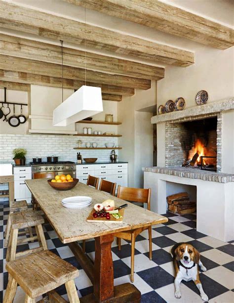 25 Fabulous Kitchens Showcasing Warm And Cozy Fireplaces