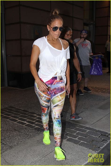 Jennifer Lopez Rocks Colorful Outfit For Workout In Boston Photo