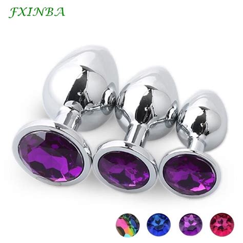 Fxinba Size Stainless Steel Anal Plug Metal Butt Plug Large Set Waterproof Jewelry Beads