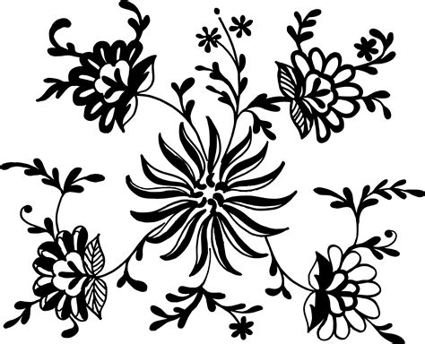 11 Flower Ornaments Png Transparent Svg